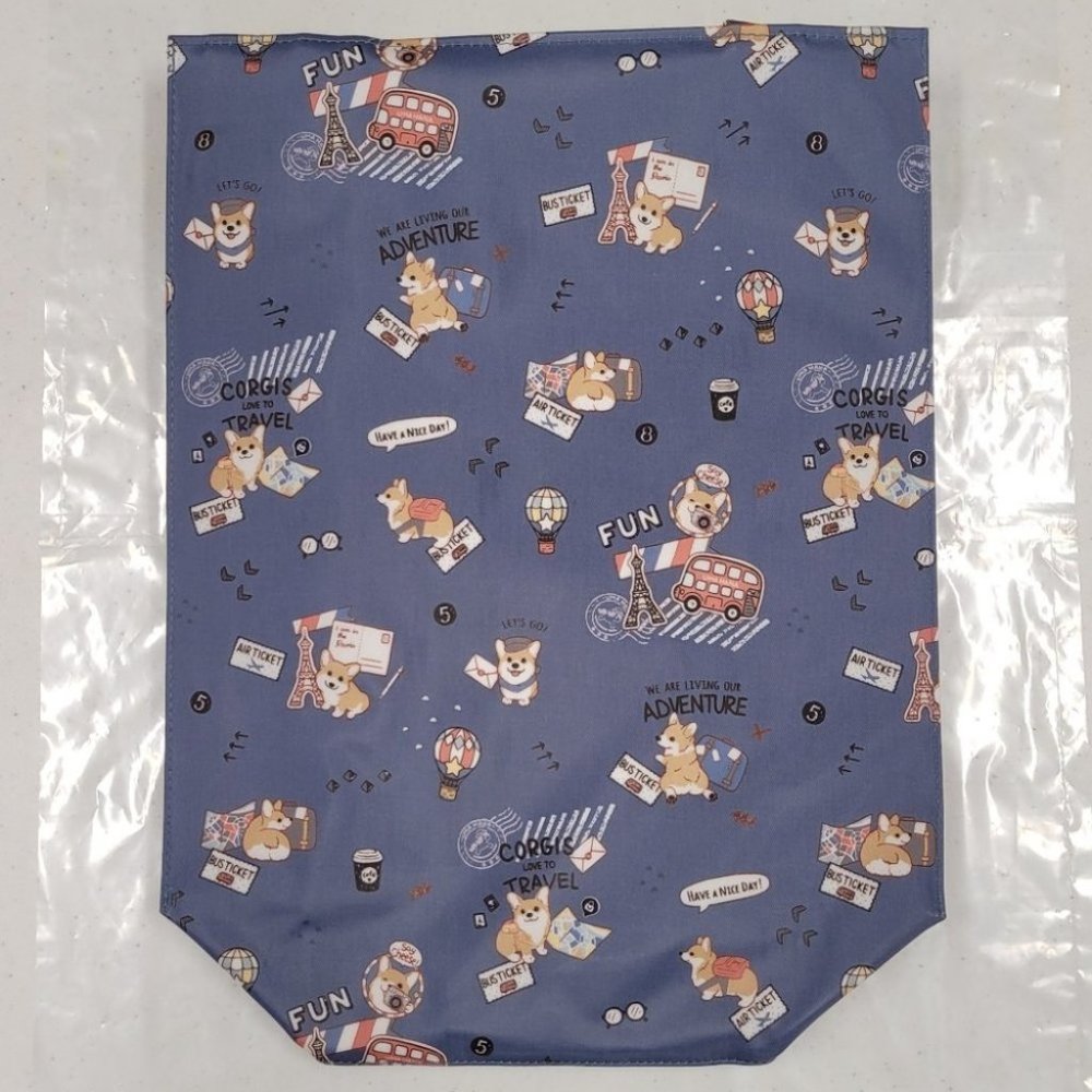 Waterproof Corgi Large Tote Shoulder Bag Travel Purse - Picture 9 of 14